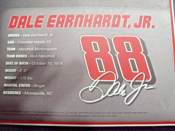 National Guard Dale Earnhardt, Jr. NASCAR 3 Piece Race Fan Lot Driven To Win DVD - Picture 12 of 12
